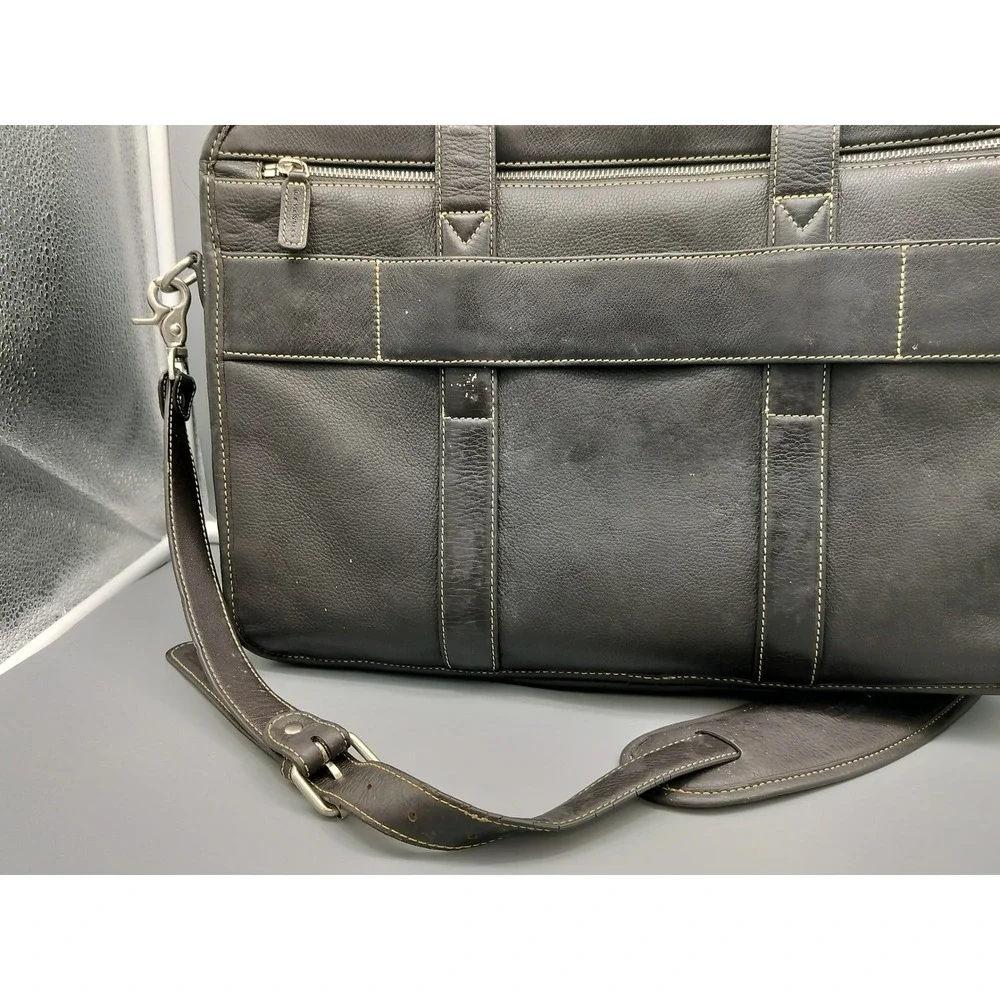 Levenger Brown Leather Briefcase